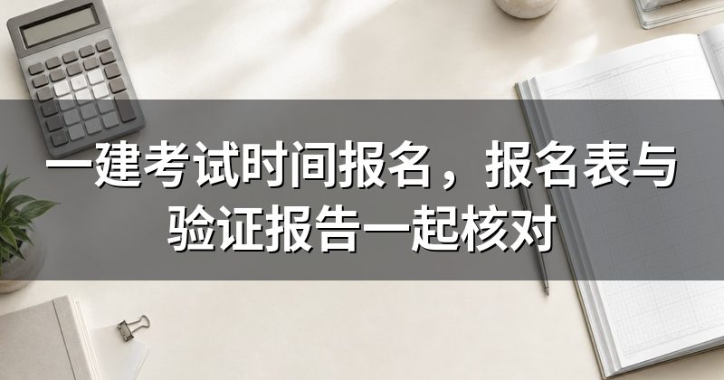 一建考试时间报名,报名表与验证报告一起核对