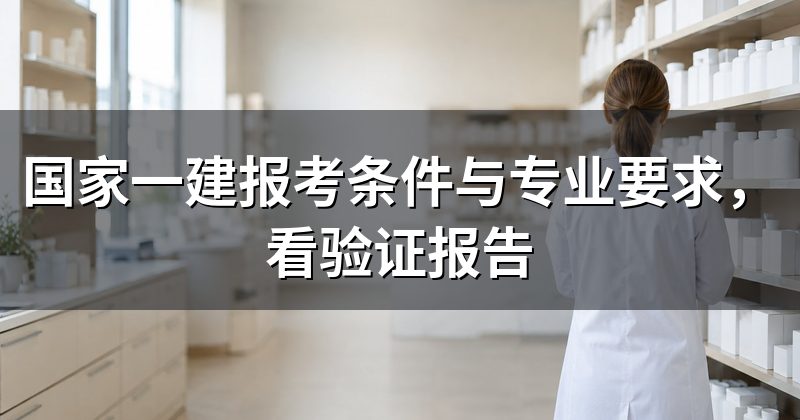国家一建报考条件与专业要求，看验证报告