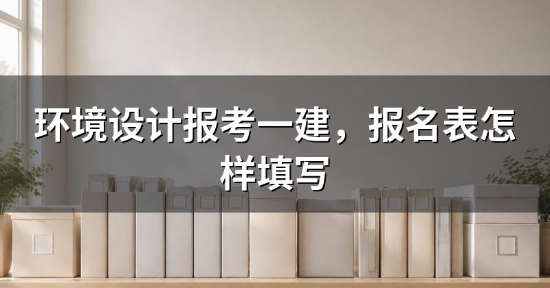 环境设计报考一建，报名表怎样填写