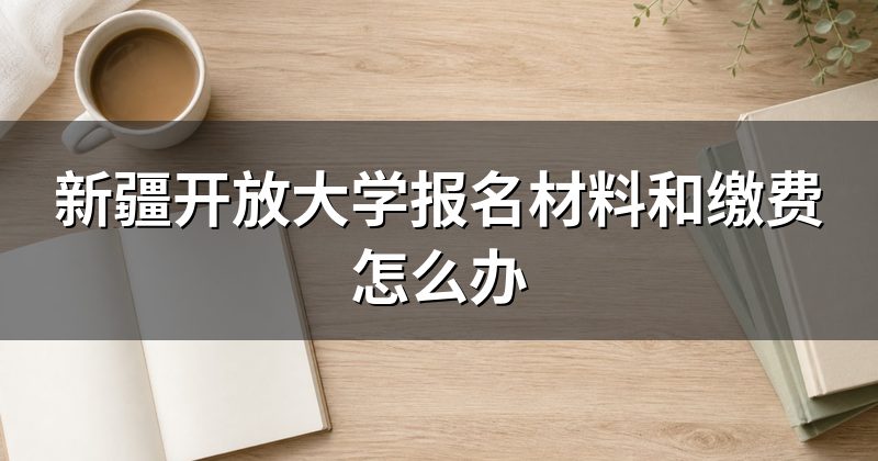 新疆开放大学报名材料和缴费怎么办