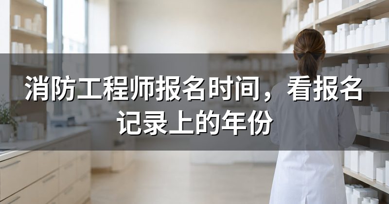 消防工程师报名时间，看报名记录上的年份