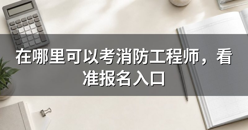在哪里可以考消防工程师，看准报名入口