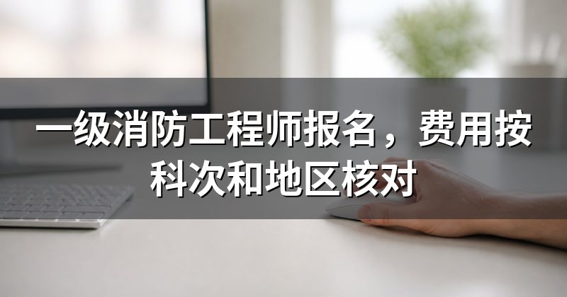 一级消防工程师报名，费用按科次和地区核对
