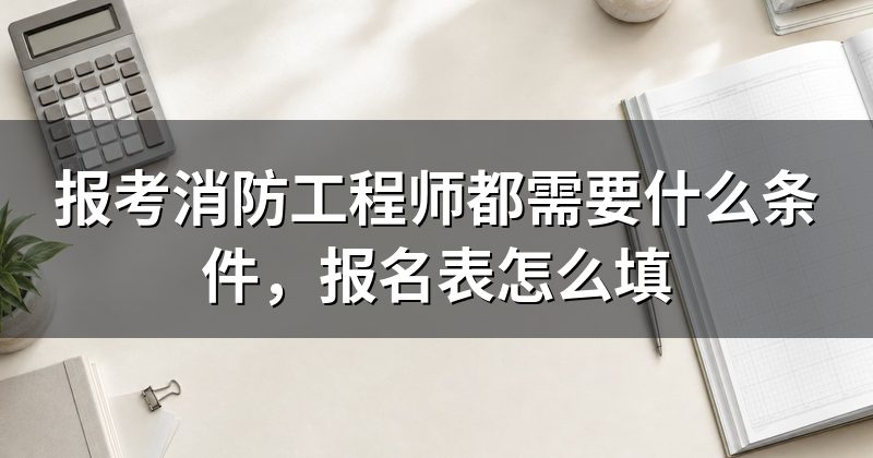 报考消防工程师都需要什么条件，报名表怎么填