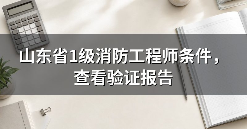 山东省1级消防工程师条件，查看验证报告