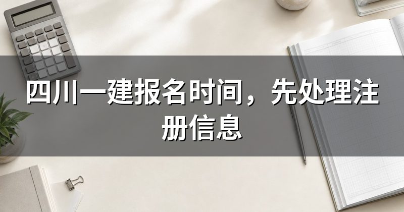 四川一建报名时间，先处理注册信息