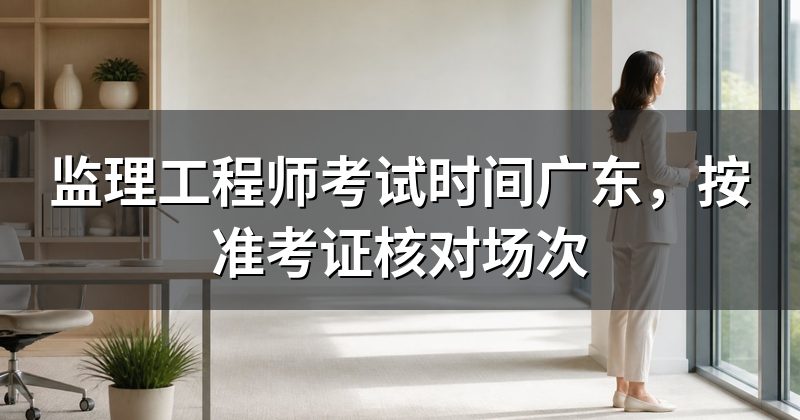 监理工程师考试时间广东,按准考证核对场次