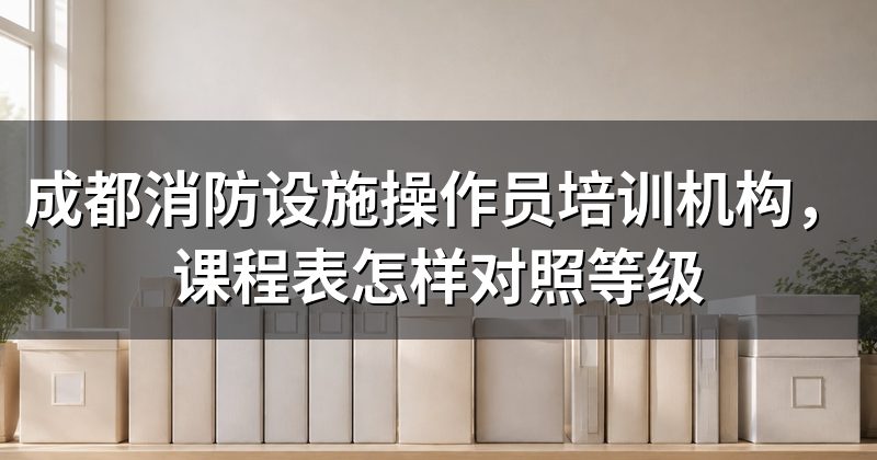 成都消防设施操作员培训机构,课程表怎样对照等级