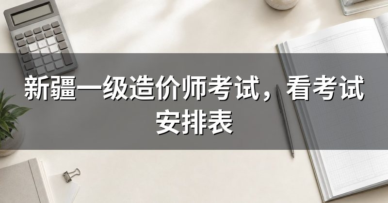 新疆一级造价师考试，看考试安排表