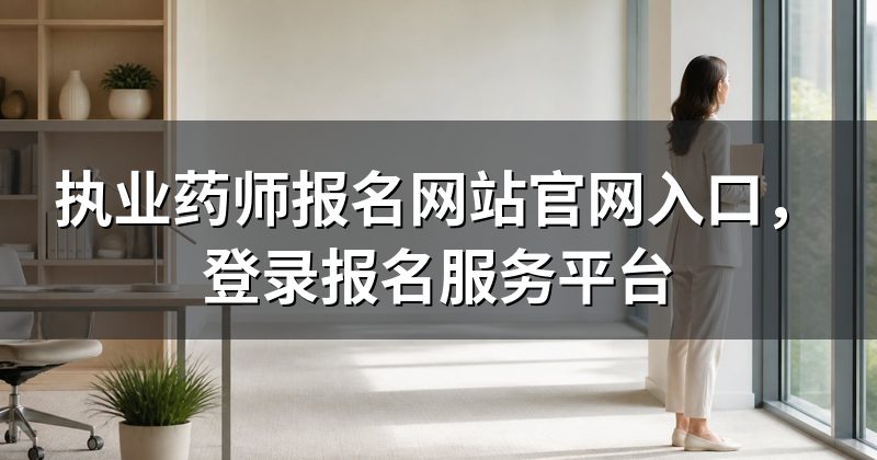 执业药师报名网站官网入口,登录报名服务平台
