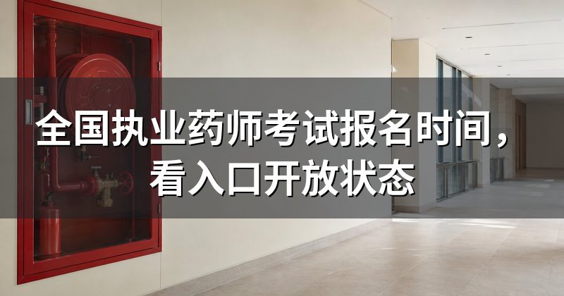 全国执业药师考试报名时间,看入口开放状态