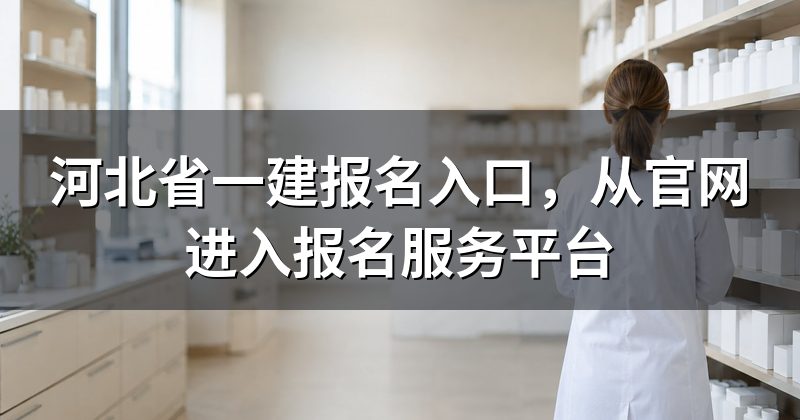 河北省一建报名入口,从官网进入报名服务平台