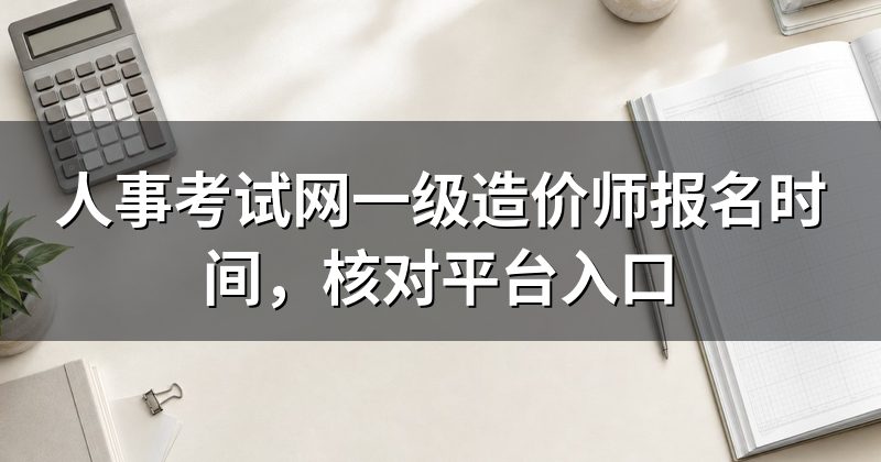 人事考试网一级造价师报名时间,核对平台入口