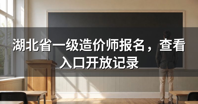 湖北省一级造价师报名,查看入口开放记录