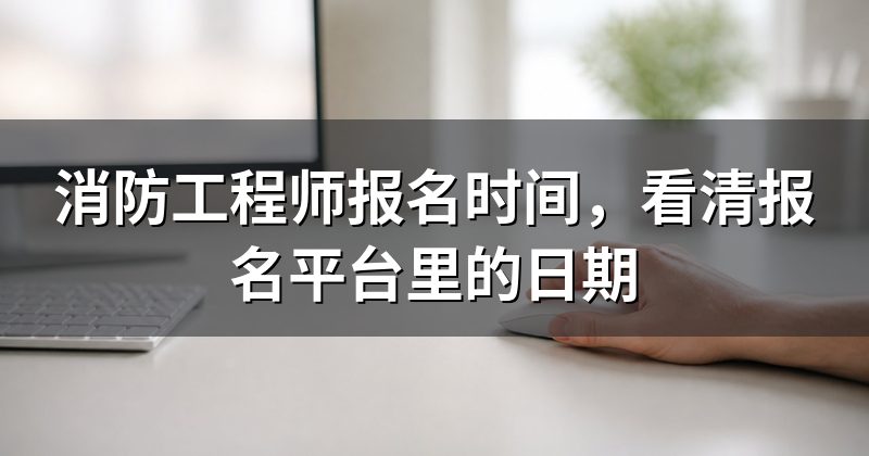 消防工程师报名时间，看清报名平台里的日期