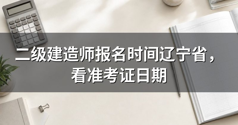 二级建造师报名时间辽宁省,看准考证日期