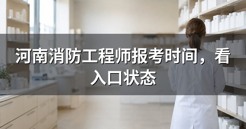 河南消防工程师报考时间，看入口状态