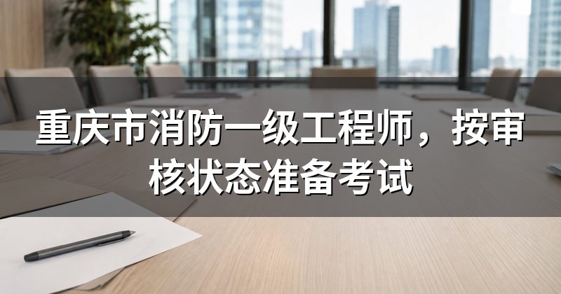 重庆市消防一级工程师,按审核状态准备考试