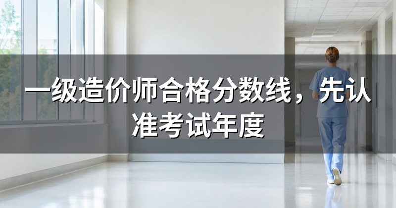 一级造价师合格分数线,先认准考试年度