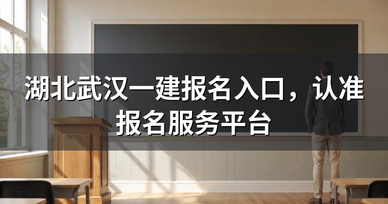 湖北武汉一建报名入口，认准报名服务平台