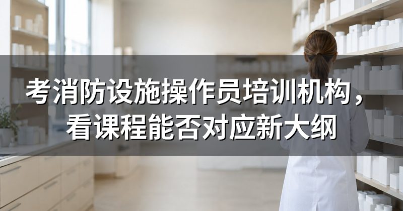 考消防设施操作员培训机构，看课程能否对应新大纲