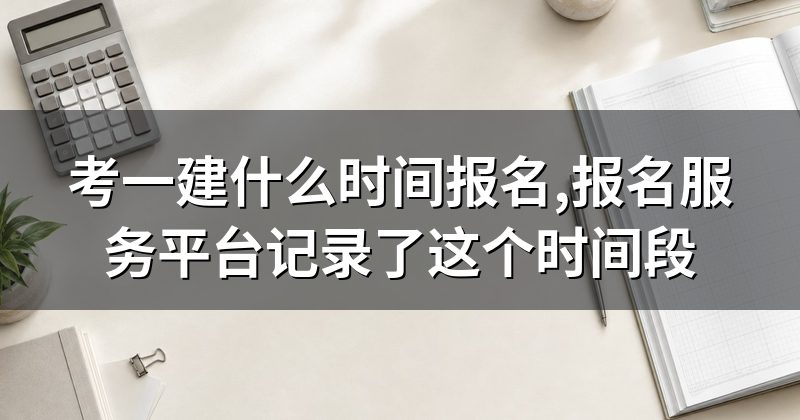考一建什么时间报名,报名服务平台记录了这个时间段