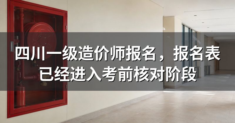 四川一级造价师报名,报名表已经进入考前核对阶段