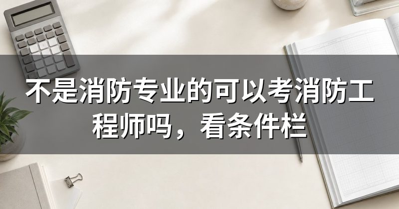 不是消防专业的可以考消防工程师吗,看条件栏