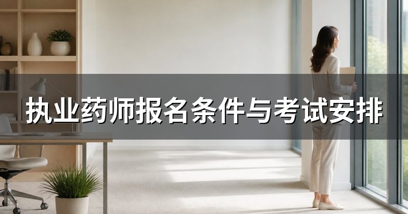 执业药师报名条件与考试安排