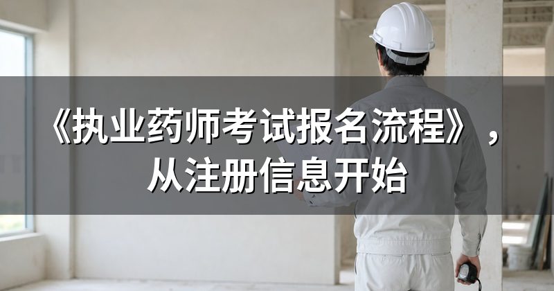 《执业药师考试报名流程》，从注册信息开始