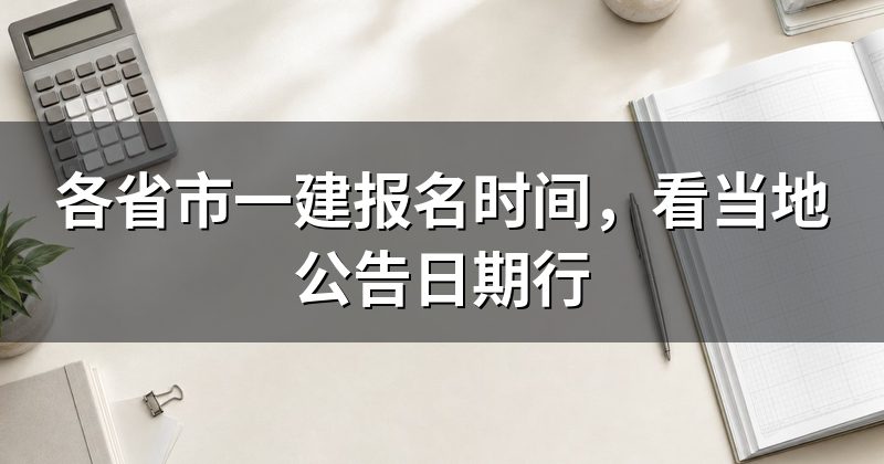 各省市一建报名时间,看当地公告日期行