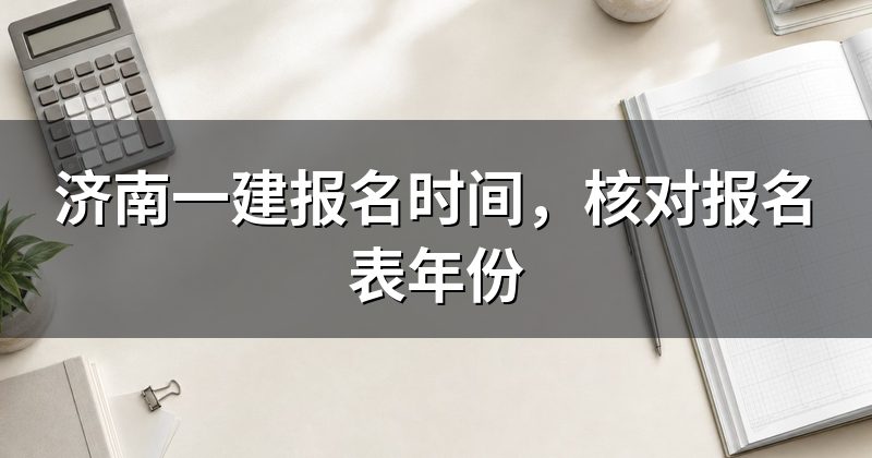 济南一建报名时间,核对报名表年份