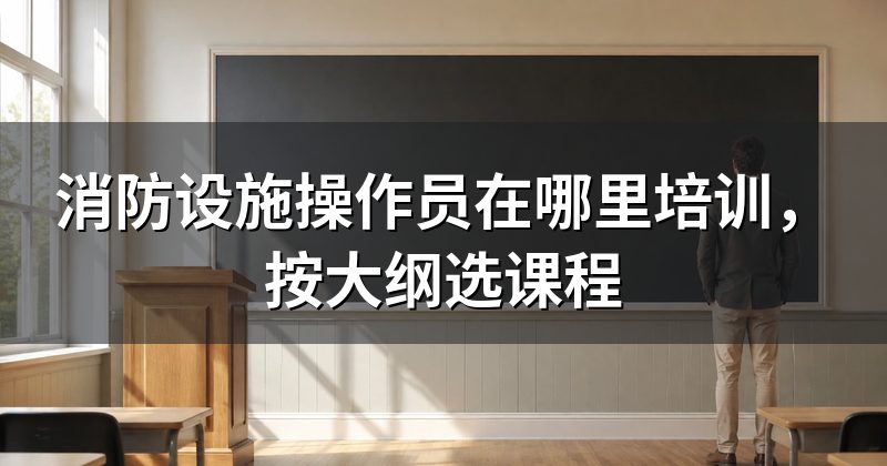 消防设施操作员在哪里培训,按大纲选课程