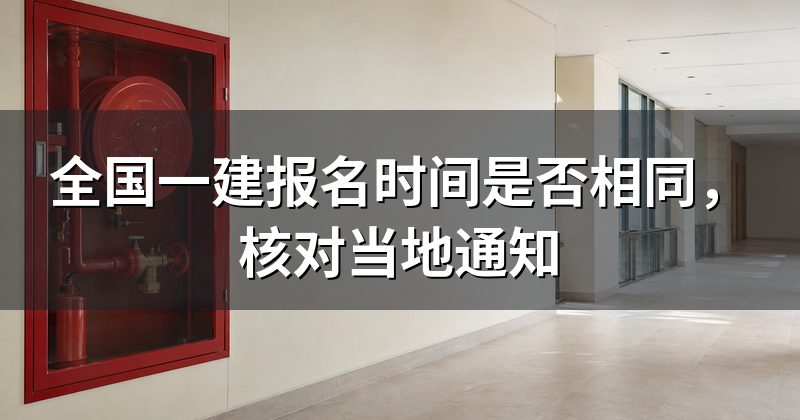 全国一建报名时间是否相同,核对当地通知