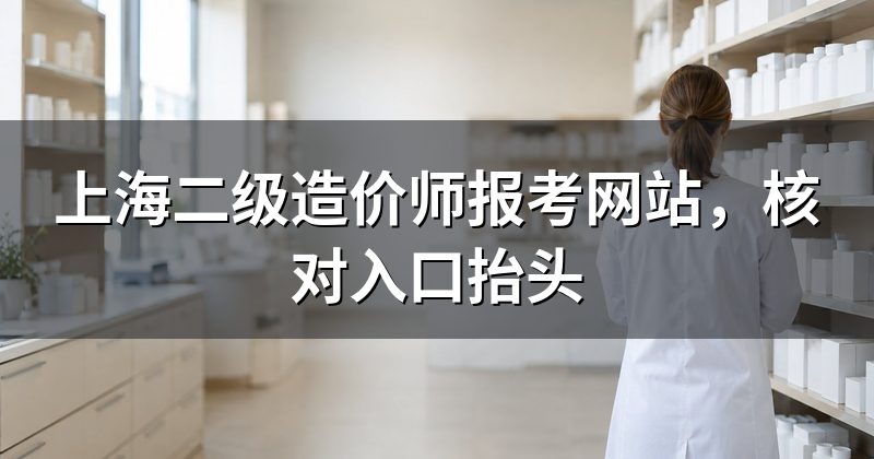 上海二级造价师报考网站,核对入口抬头