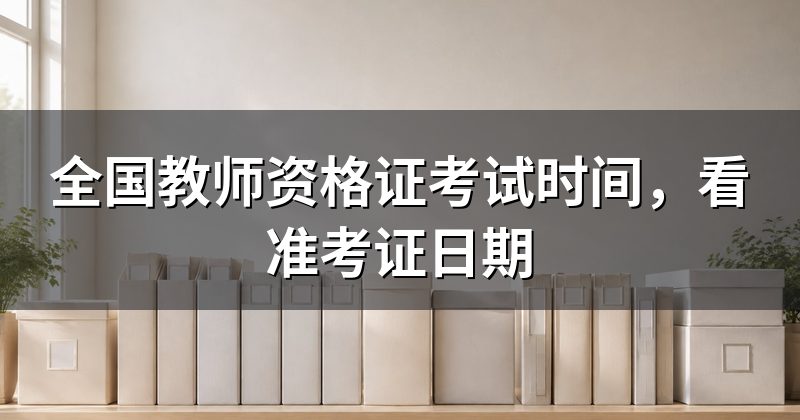 全国教师资格证考试时间,看准考证日期