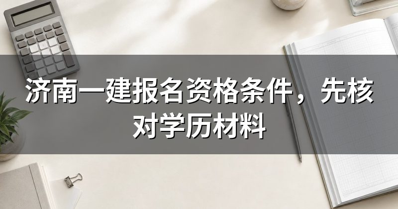 济南一建报名资格条件,先核对学历材料