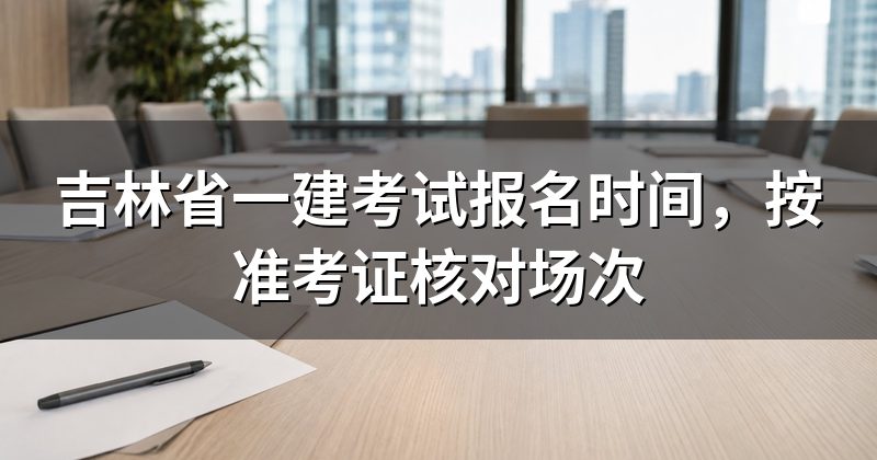 吉林省一建考试报名时间,按准考证核对场次