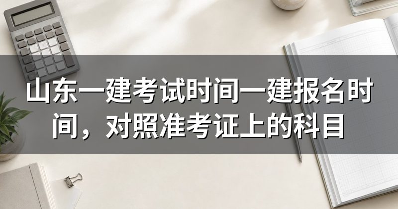 山东一建考试时间一建报名时间,对照准考证上的科目