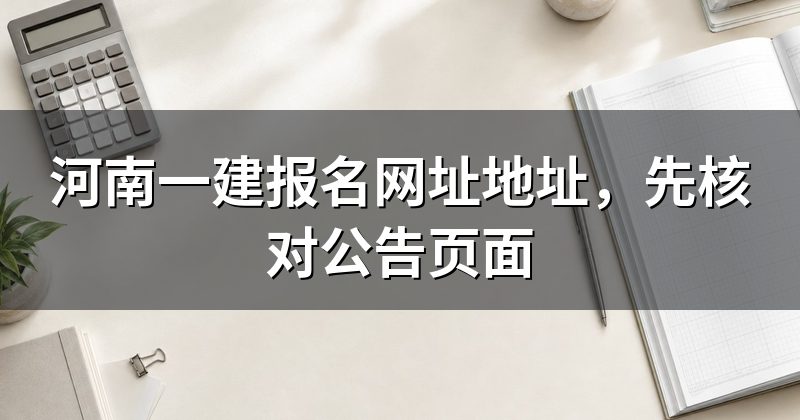 河南一建报名网址地址,先核对公告页面