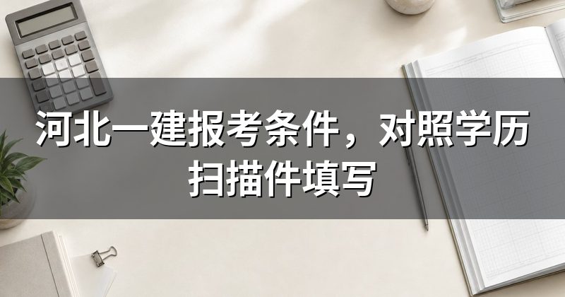 河北一建报考条件,对照学历扫描件填写