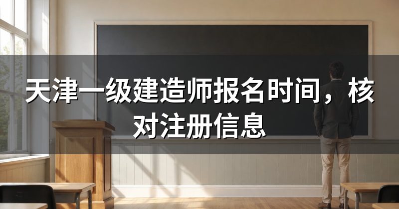 天津一级建造师报名时间,核对注册信息
