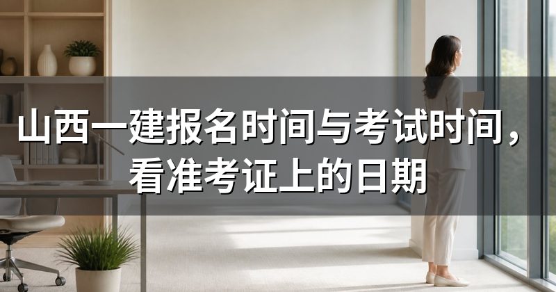 山西一建报名时间与考试时间,看准考证上的日期