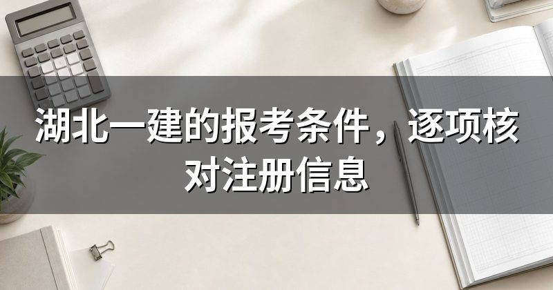湖北一建的报考条件,逐项核对注册信息