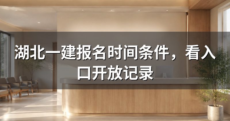 湖北一建报名时间条件，看入口开放记录