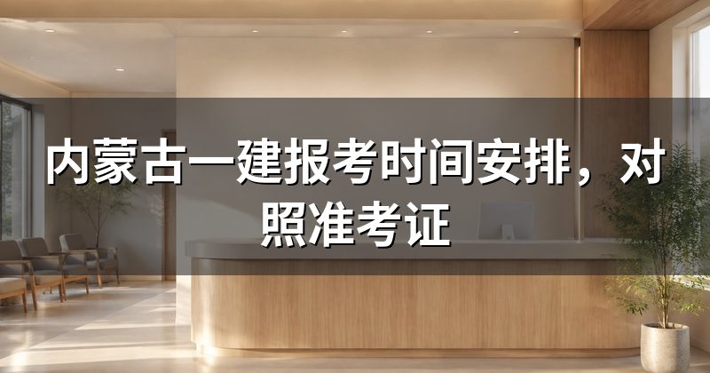 内蒙古一建报考时间安排,对照准考证