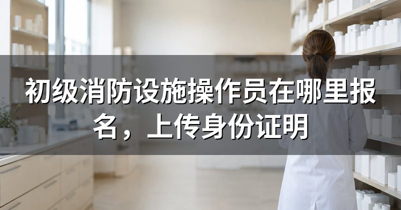 初级消防设施操作员在哪里报名,上传身份证明