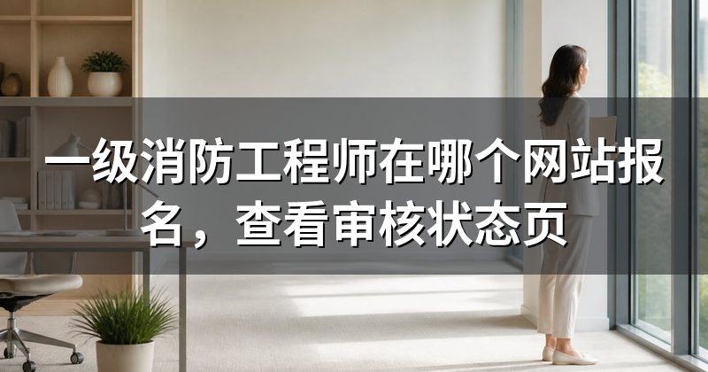 一级消防工程师在哪个网站报名,查看审核状态页