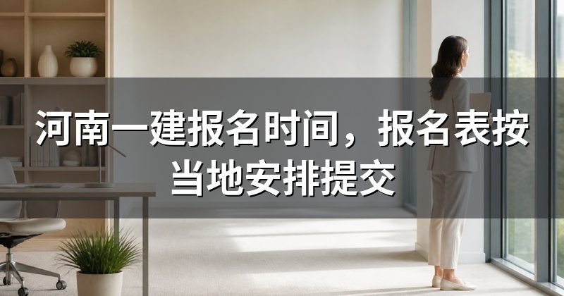 河南一建报名时间,报名表按当地安排提交