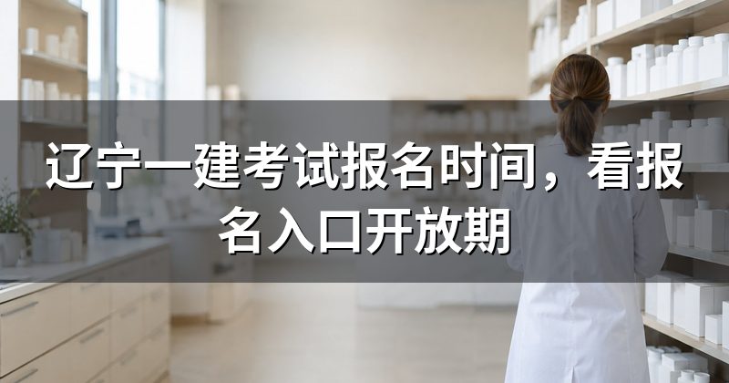辽宁一建考试报名时间,看报名入口开放期